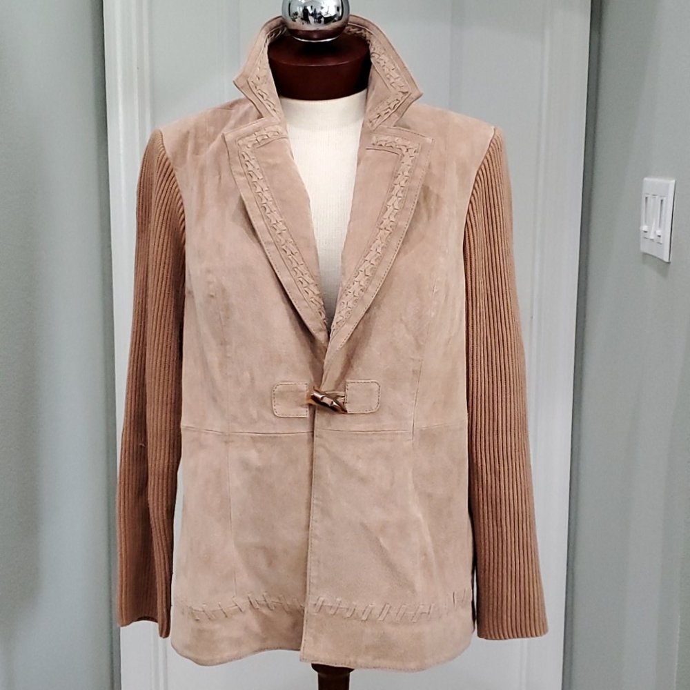 PETER NYGARD Suade Leather Women's Jacket Size M